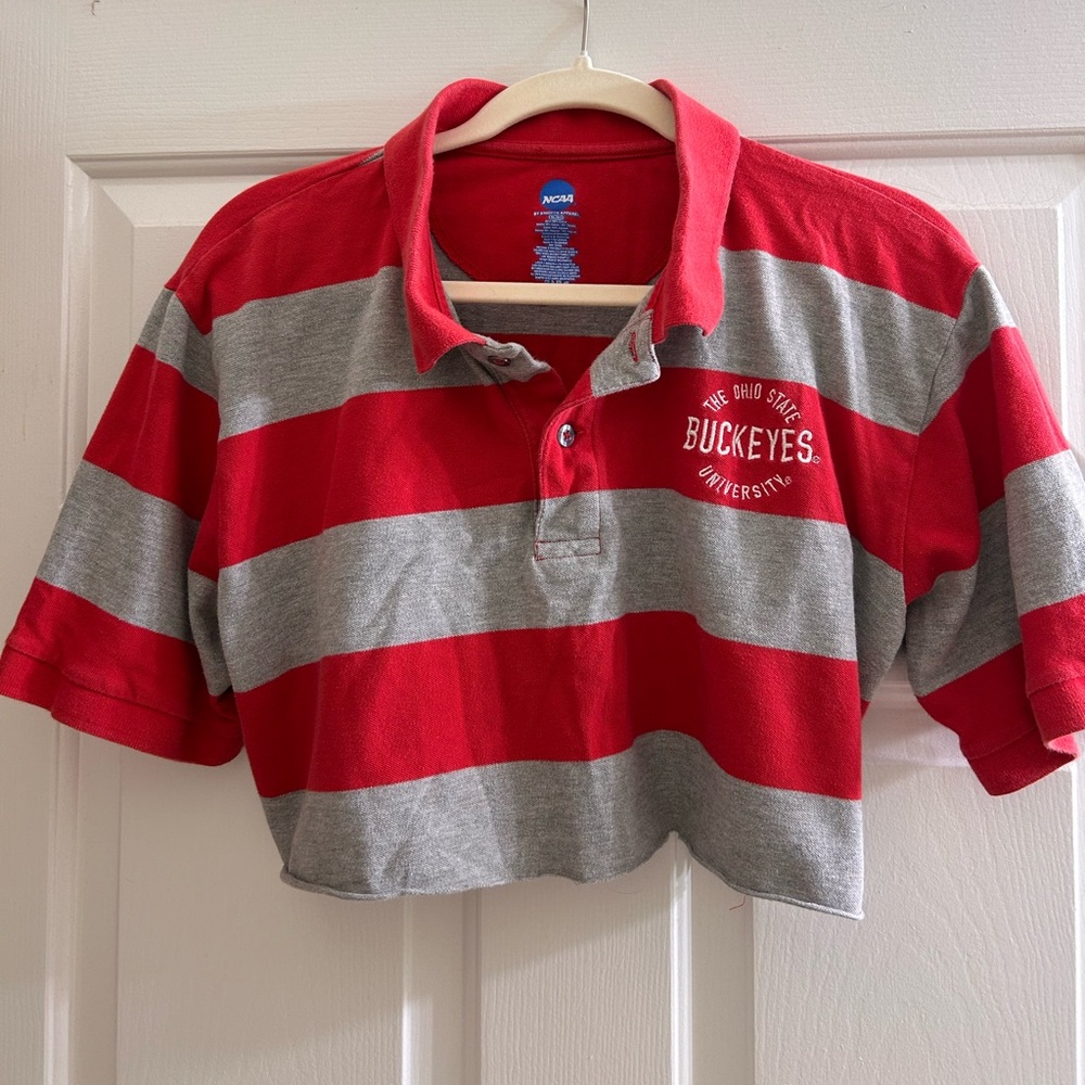 NCAA Ohio State Buckeyes crop polo